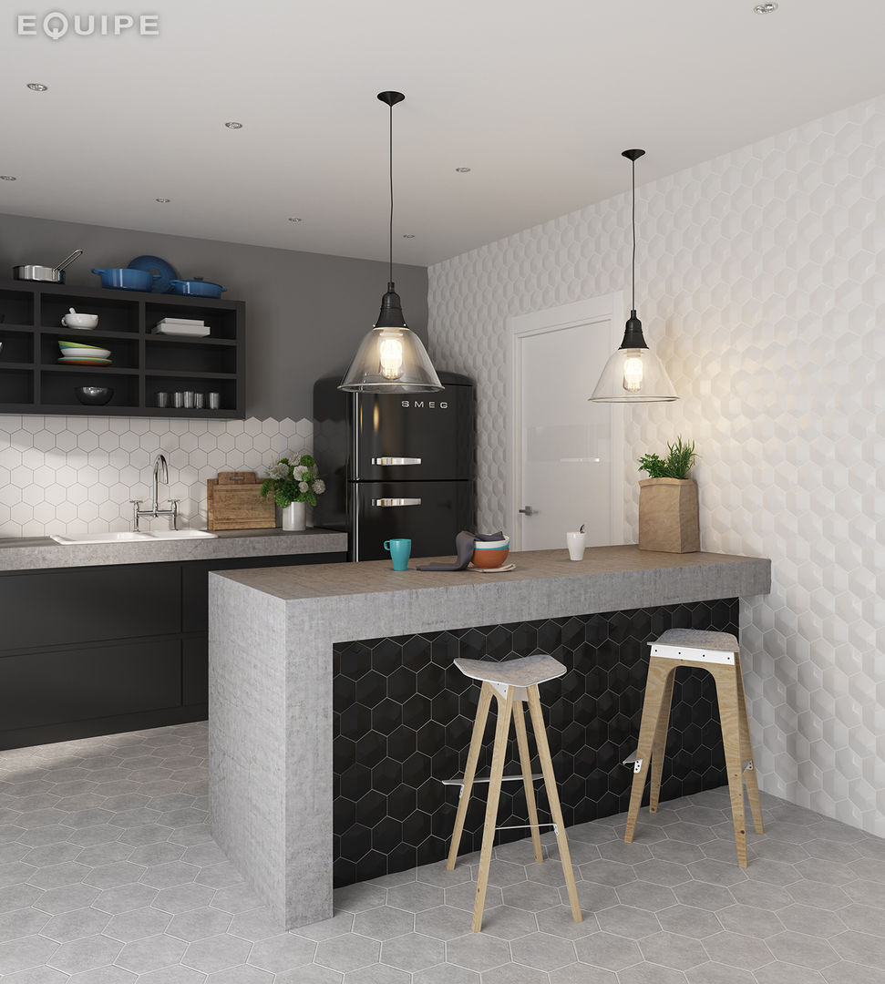 homify Nowoczesna jadalnia Ceramiczny