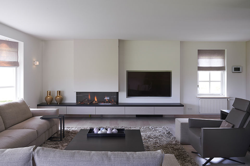 Villa Hilversum, Designa Interieur & Architectuur BNA Designa Interieur & Architectuur BNA 客廳