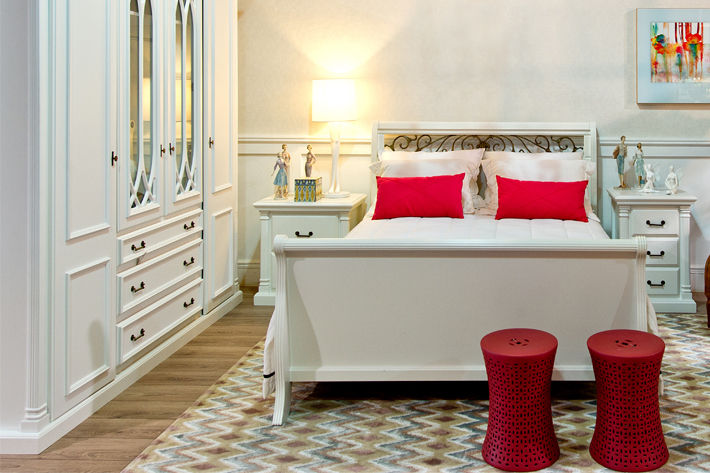 Dormitório Virgínia, Móveis Masotti Móveis Masotti Classic style bedroom MDF Beds & headboards