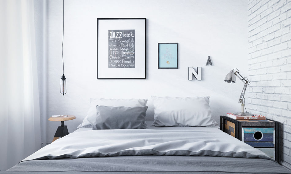 homify Industrial style bedroom