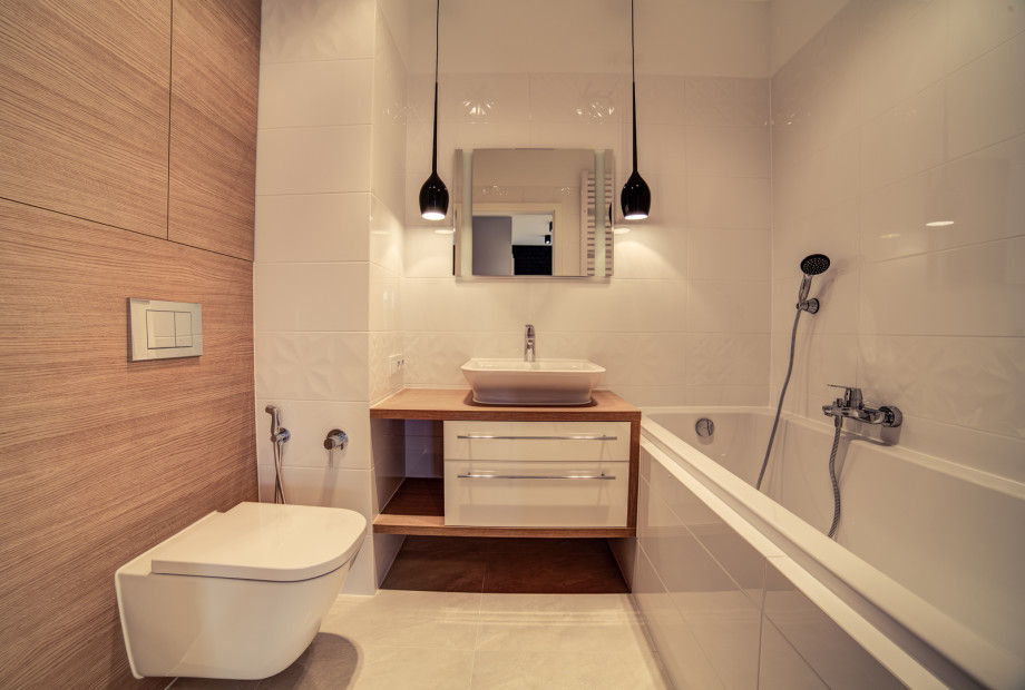 Bez mebli tez można!, Perfect Space Perfect Space Modern style bathrooms