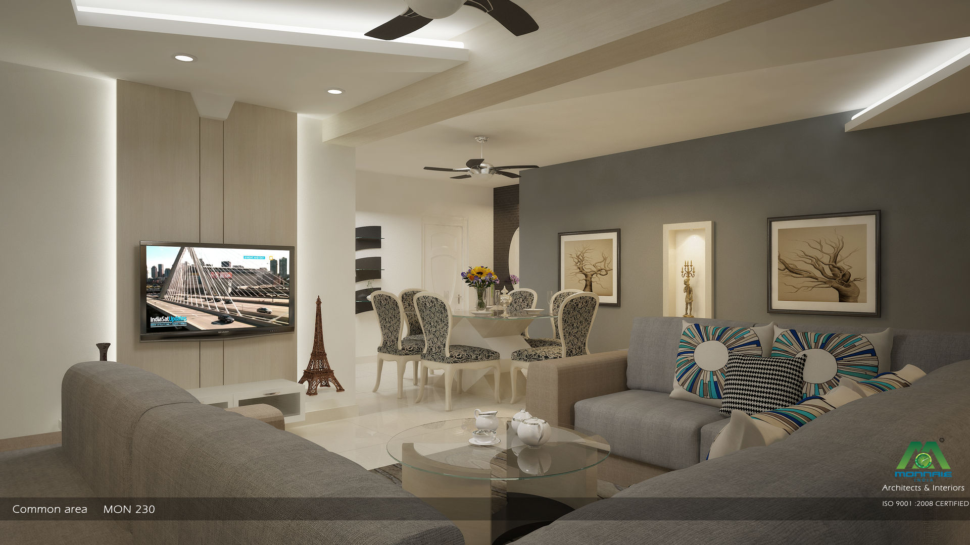 Modern Contemporary Interior Design, Premdas Krishna Premdas Krishna غرفة المعيشة