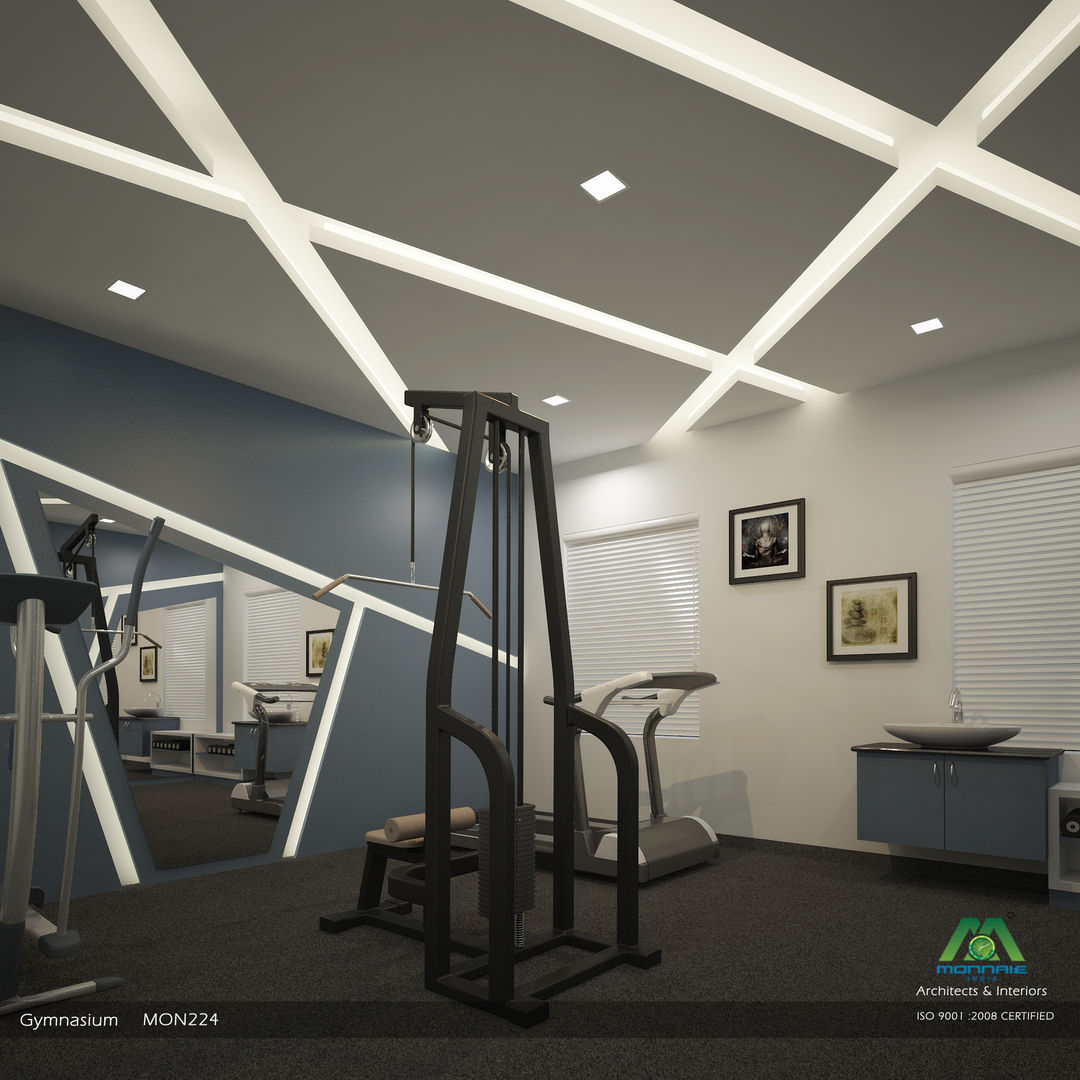 Modern Interior Design Meets Elegance, Premdas Krishna Premdas Krishna Moderner Fitnessraum