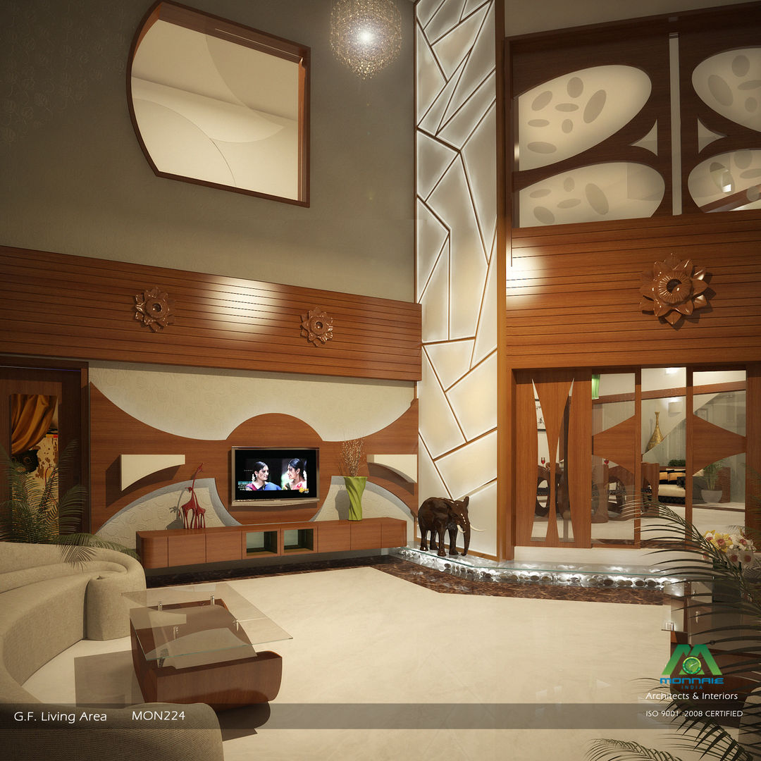 Living room Premdas Krishna Modern living room
