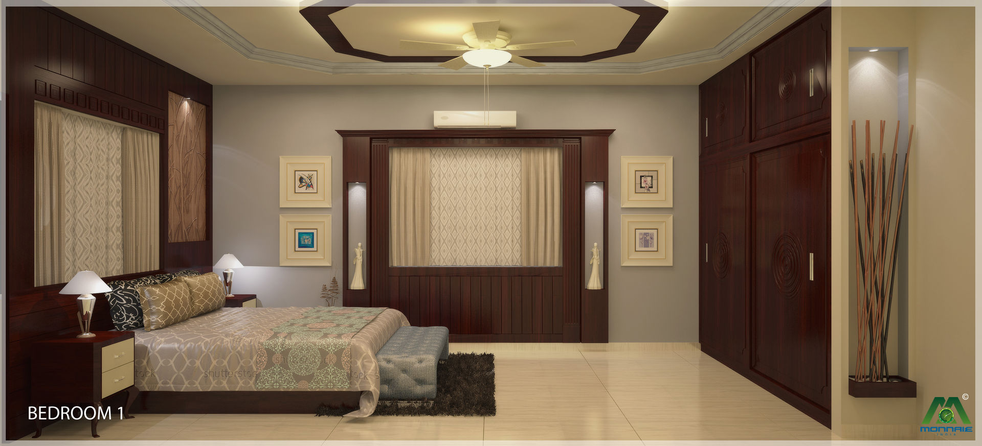 Magic in interiors with Indian contemporary design, Premdas Krishna Premdas Krishna Camera da letto moderna