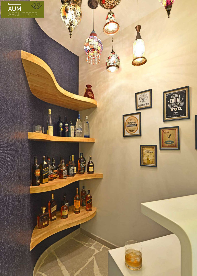 homify Ruang Penyimpanan Wine/Anggur Gaya Mediteran Kayu Wood effect