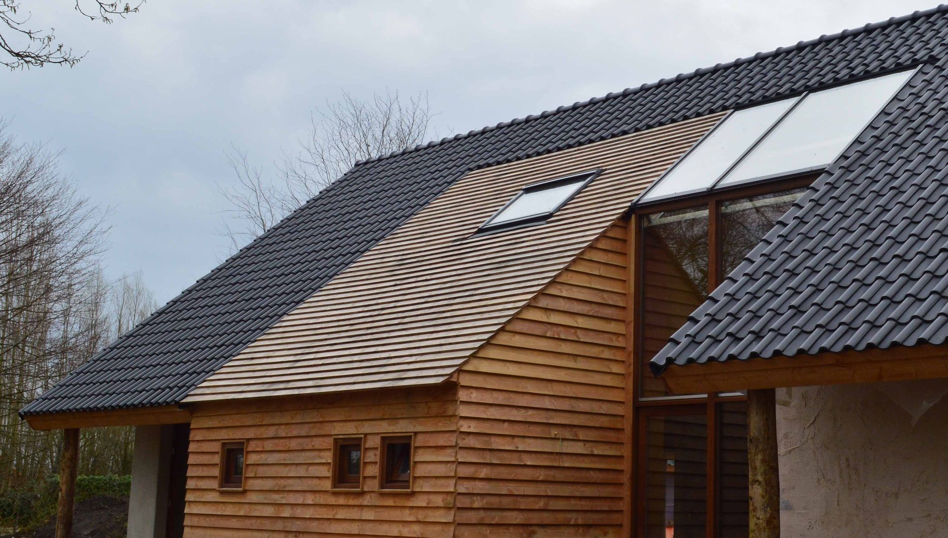 Ecologische woning Chaam, STROOM architecten STROOM architecten Country style house Wood Wood effect