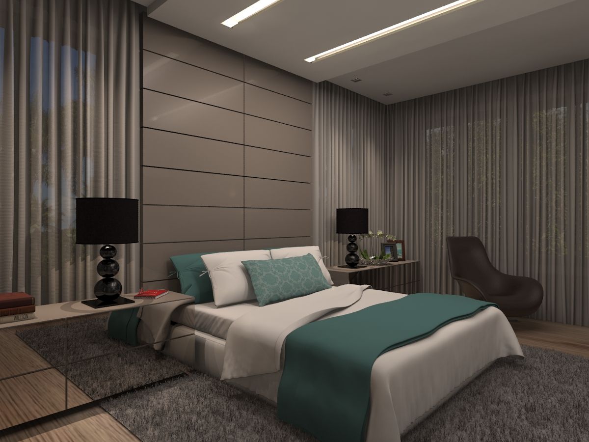 Quarto de casal , Concepto Design Concepto Design Modern style bedroom