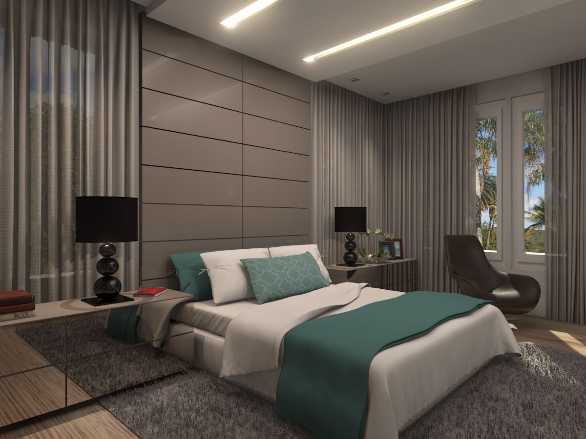 Quarto de casal , Concepto Design Concepto Design Modern style bedroom