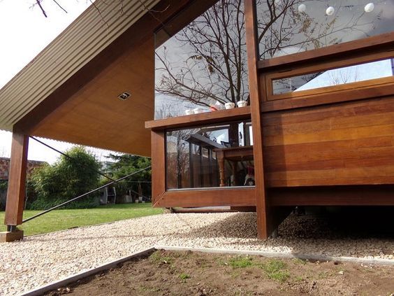 Casa de madera en VILLA ELISA - La Plata, juan olea arquitecto juan olea arquitecto Rustic style house