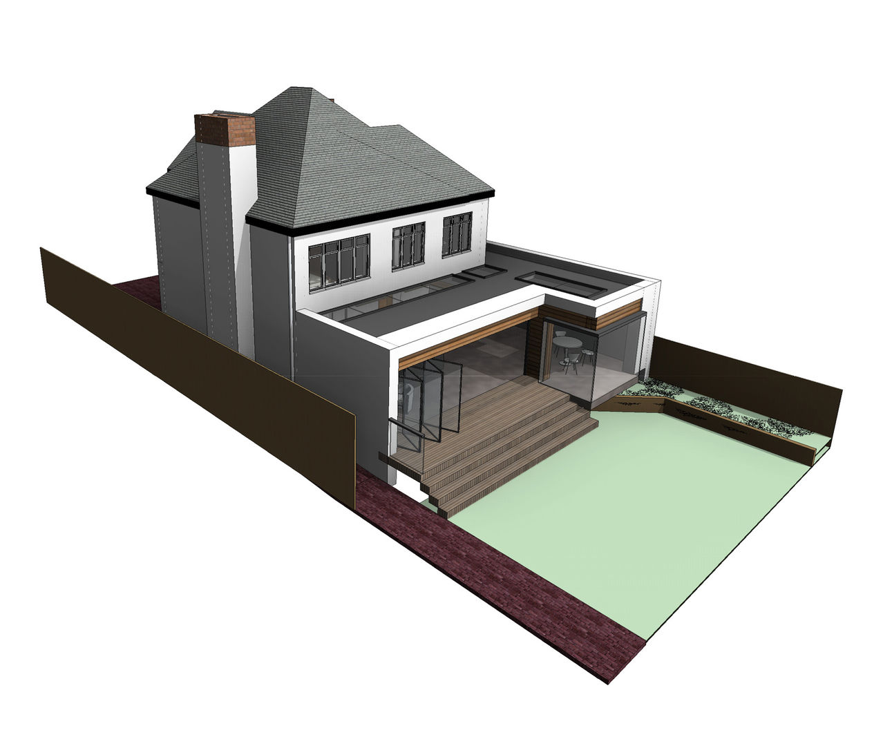 3D View homify Modern houses