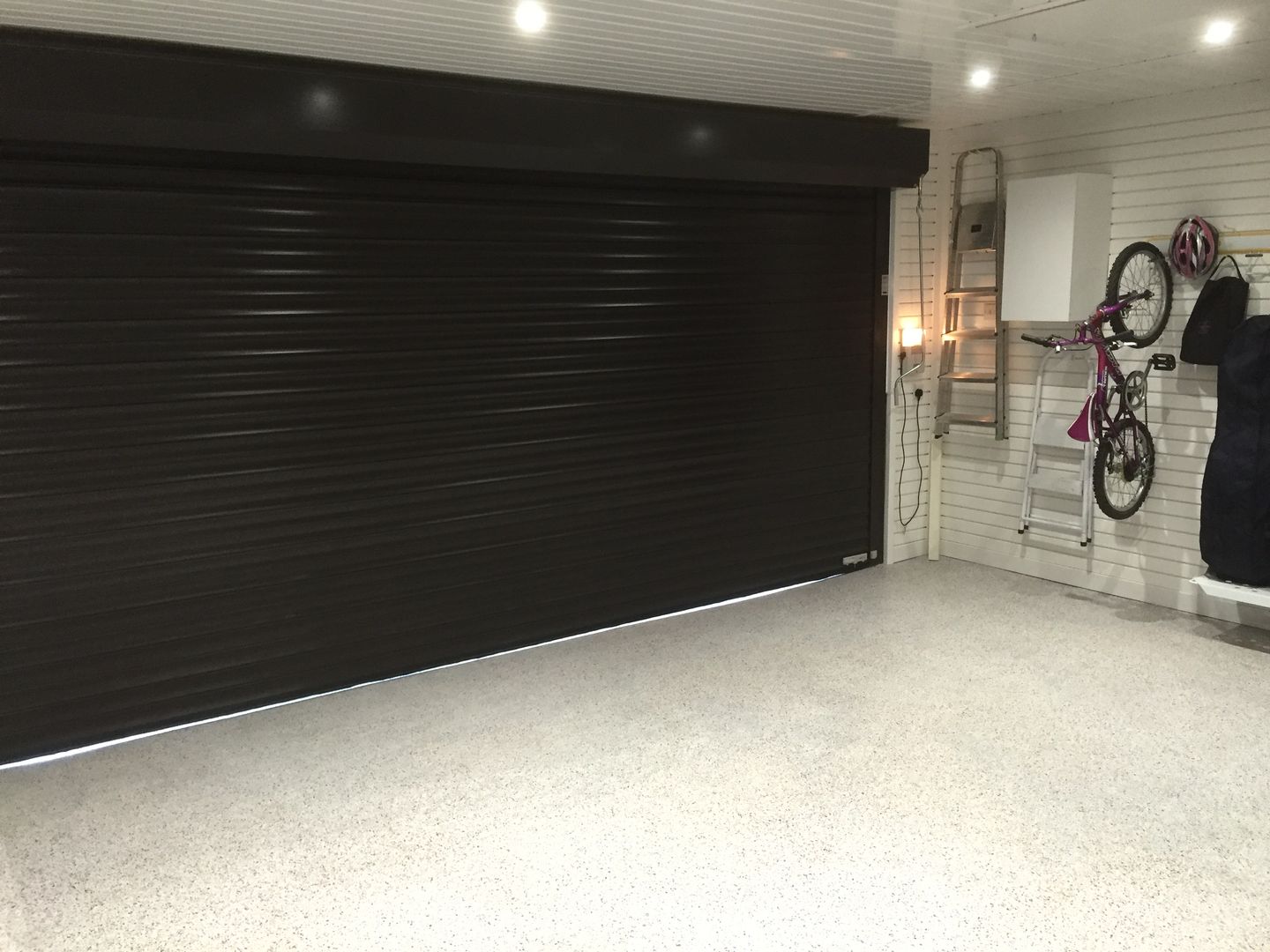 Garage Doors installed by GarageTek Garageflex Garage/shed garagetek,middlesex,garage doors,doors,garage,resin floor,roller shutter,grey,storage,garageflex