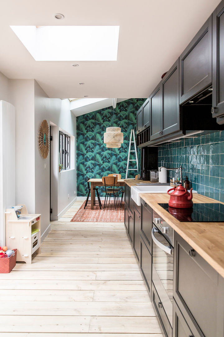 Rénovation d'une maison de ville à Boulogne Billancout, Olivier Stadler Architecte Olivier Stadler Architecte Kitchen