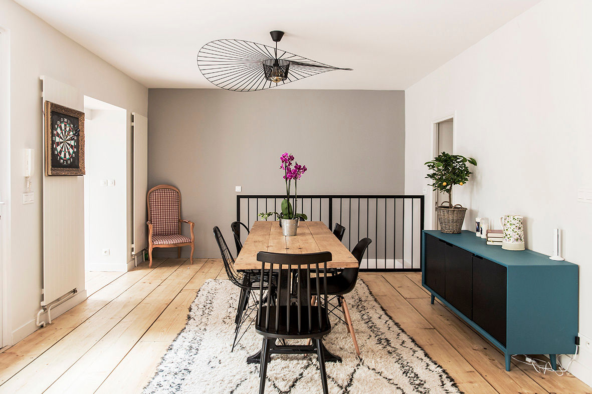 Rénovation d'une maison de ville à Boulogne Billancout, Olivier Stadler Architecte Olivier Stadler Architecte Modern dining room