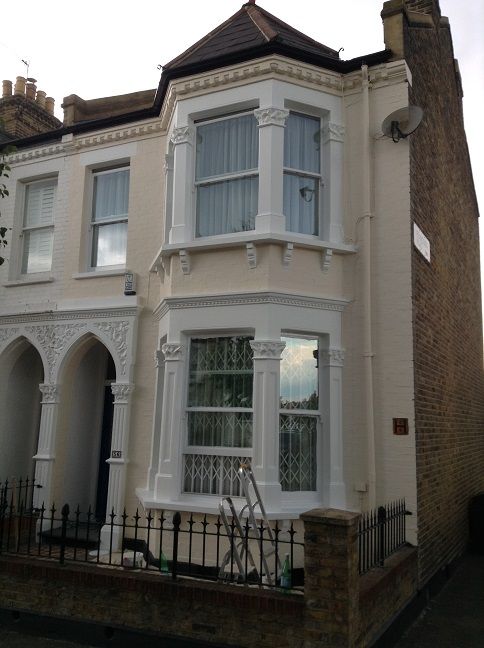 Exterior house painting, Clapham Common The Hamilton Group wall painting