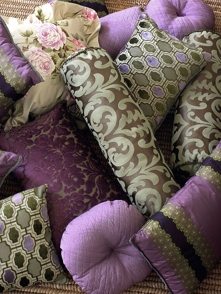 Handmade cushions Decoración Andalusí Textil & Tapicería غرفة نوم قماش Amber/Gold أقمشة و منسوجات