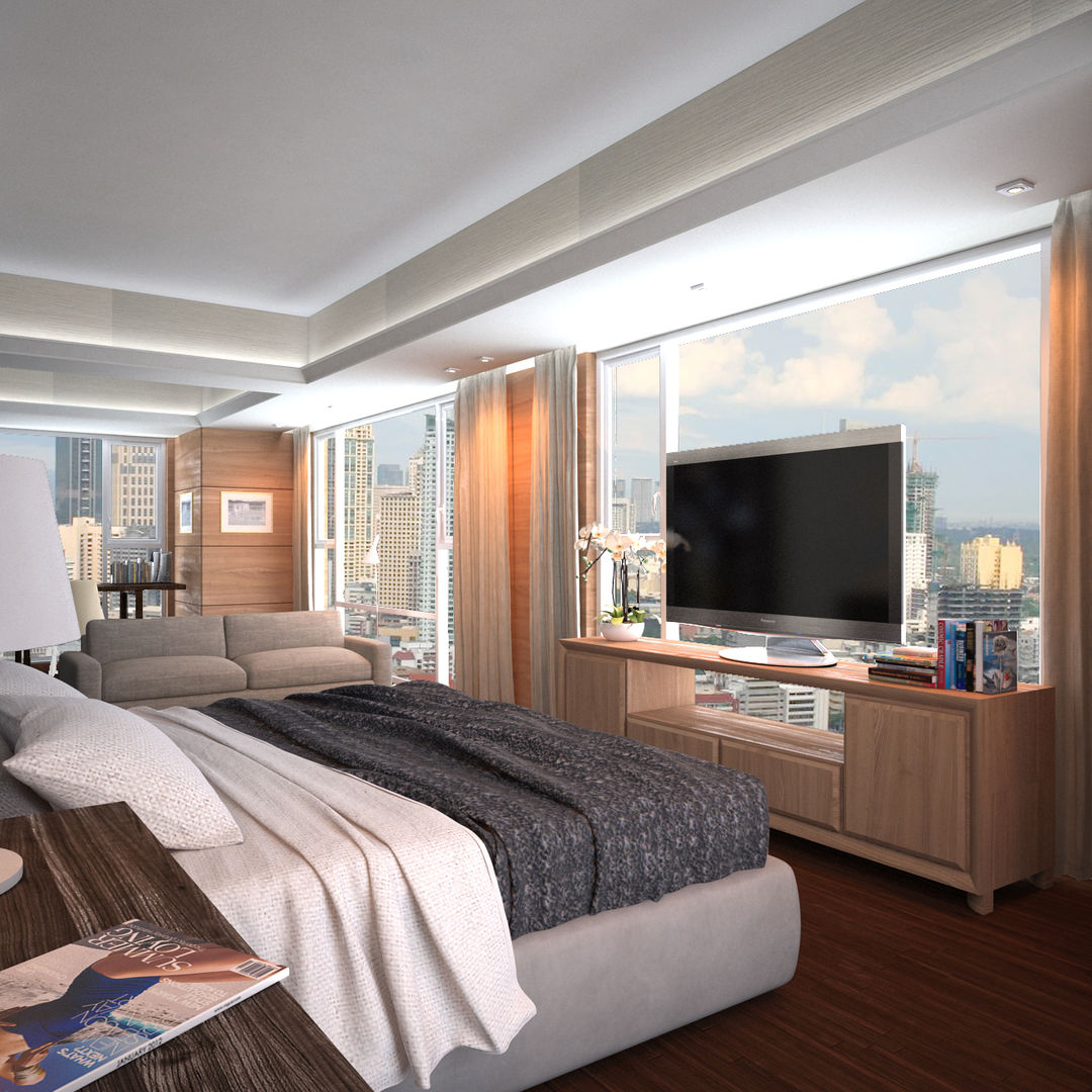 Discovery Primea | Manila, Nelson W Design Nelson W Design Modern style bedroom