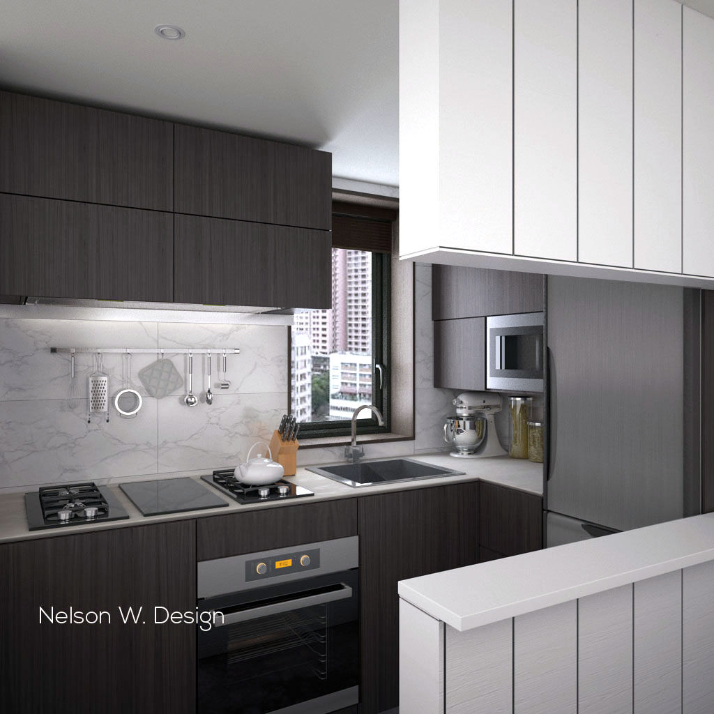 The Long Beach | Hong Kong, Nelson W Design Nelson W Design Modern style kitchen