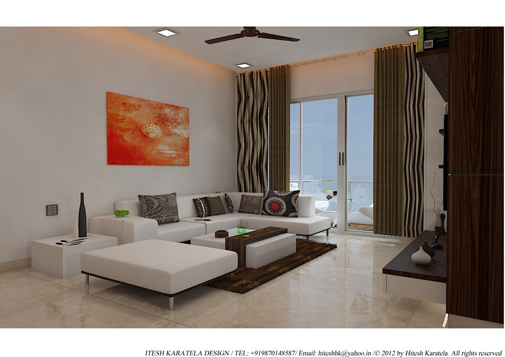 PIROZE PALACE SAMPLE FLAT, HK ARCHITECTS HK ARCHITECTS Modern living room