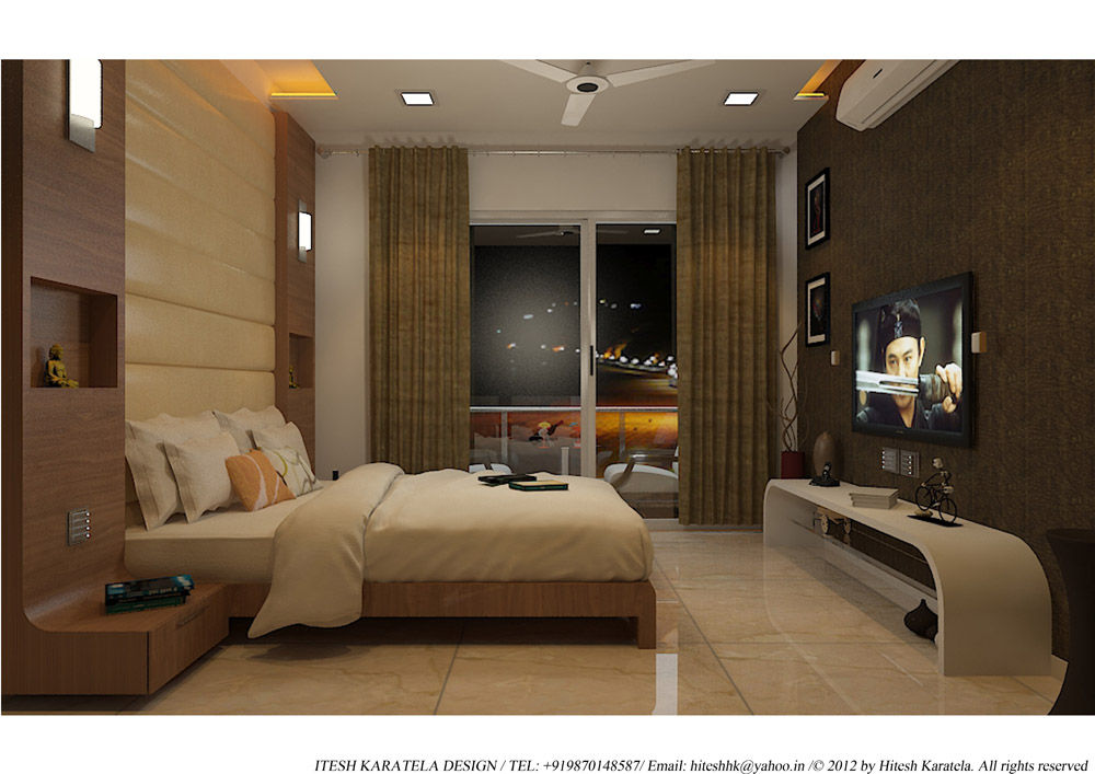 PIROZE PALACE SAMPLE FLAT, HK ARCHITECTS HK ARCHITECTS Modern Bedroom