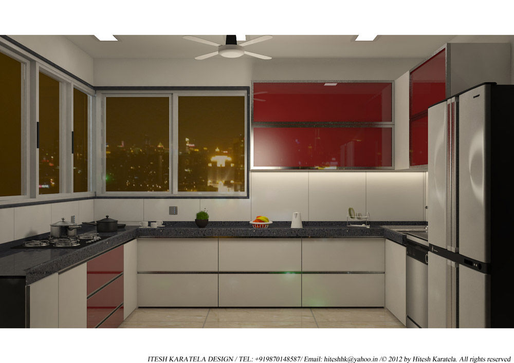 PIROZE PALACE SAMPLE FLAT, HK ARCHITECTS HK ARCHITECTS Modern style kitchen