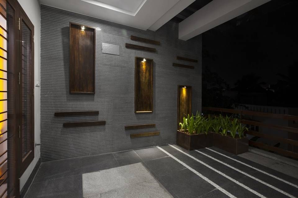 House Of Box, Ansari Architects Ansari Architects ระเบียง, นอกชาน