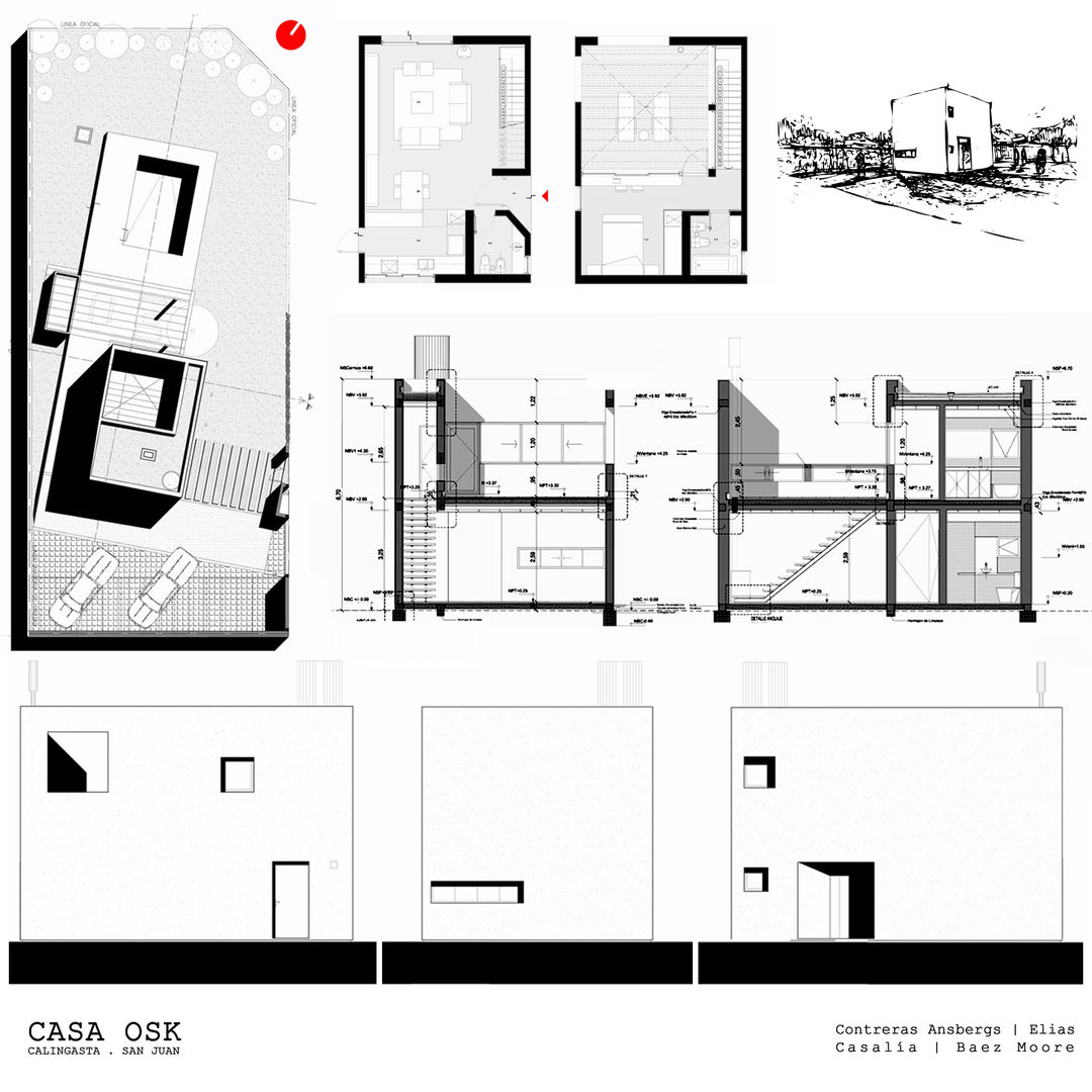 Casa OSK (Contacto 54 11 6278 0628 arqnahueleliasgmail.com), EN arquitectura EN arquitectura منازل