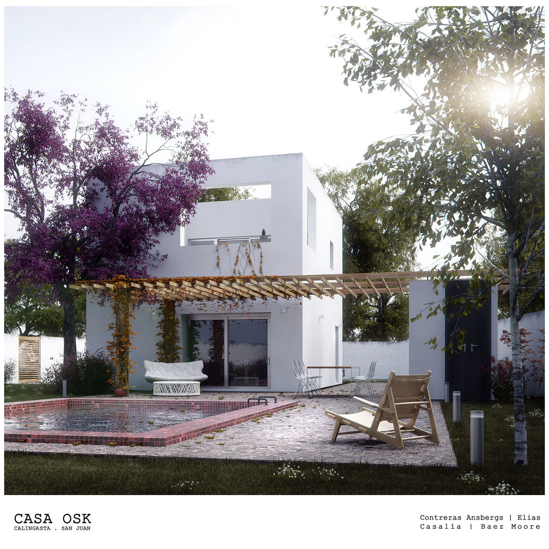 Casa OSK (Contacto 54 11 6278 0628 arqnahueleliasgmail.com), EN arquitectura EN arquitectura Modern houses Bricks