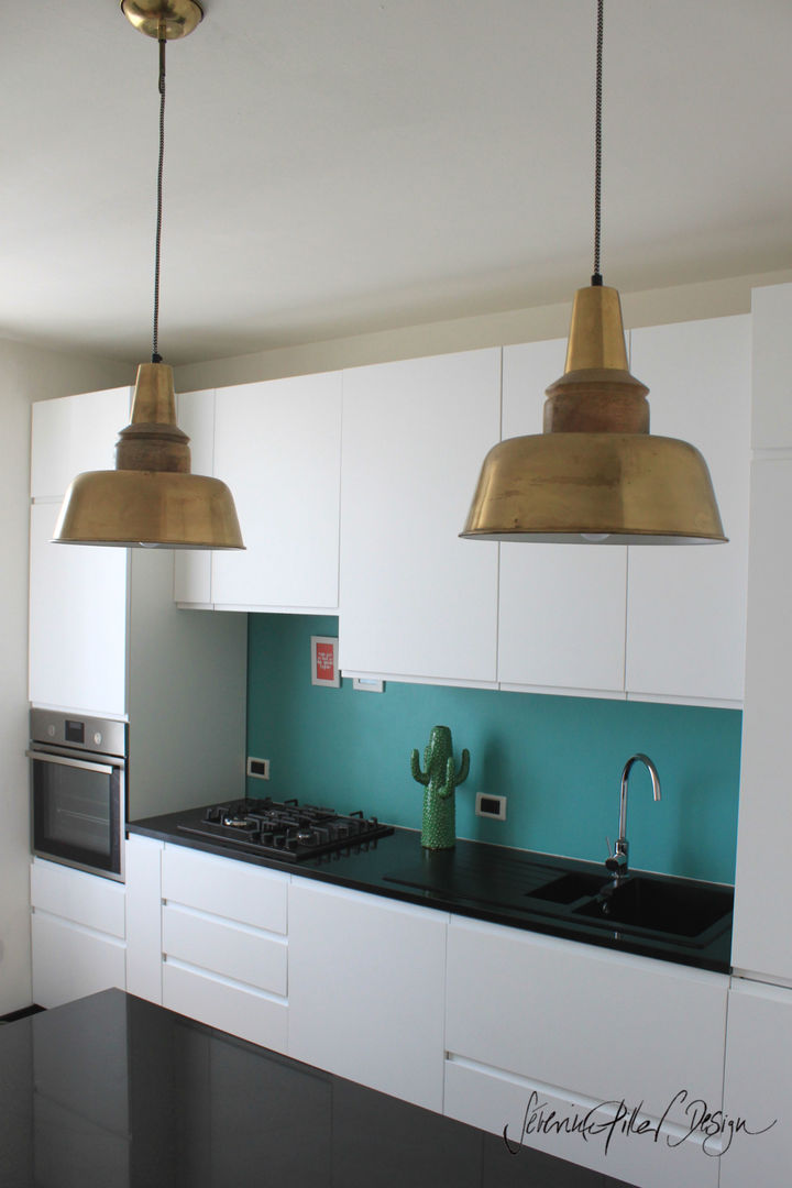 kitchen renovation - project cool flat, Severine Piller Design LLC Severine Piller Design LLC Cuisine moderne