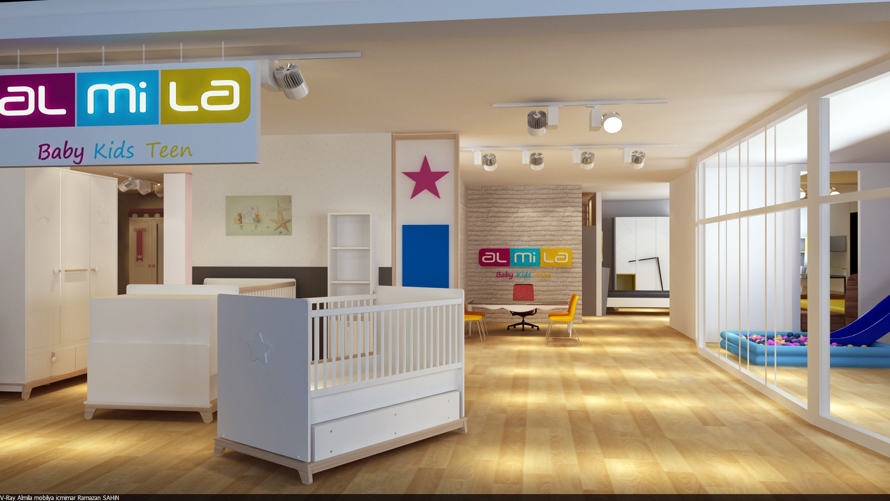 almila konsept mağaza çorlu/istanbul DİLDE MOBİLYA, RicH İçmimarlık RicH İçmimarlık Modern nursery/kids room