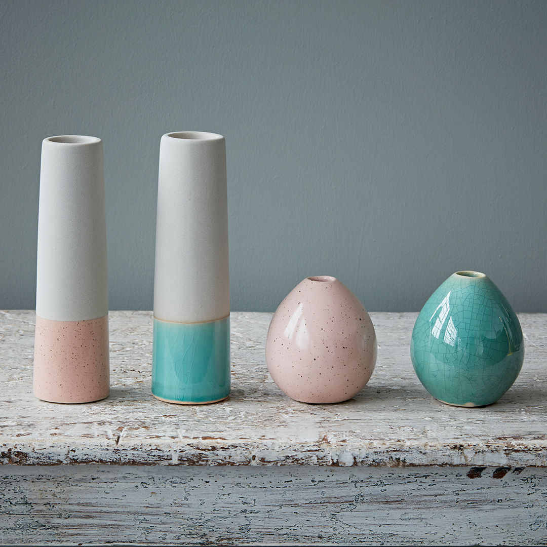 Pastel Vases by House Doctor rigby & mac Rumah Gaya Eklektik Keramik Accessories & decoration