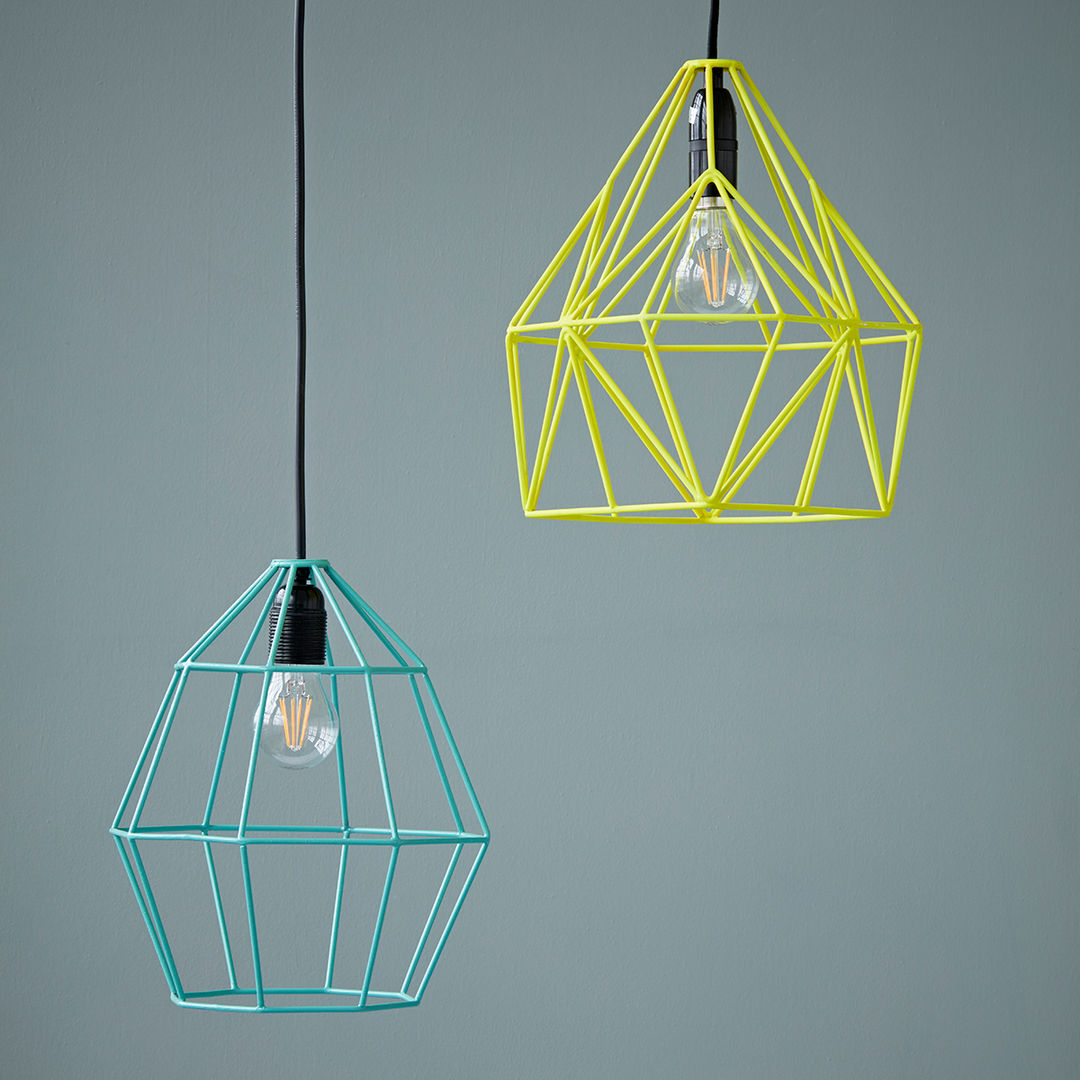 Geometric Light Shade rigby & mac Гостиные в эклектичном стиле Металл Освещение