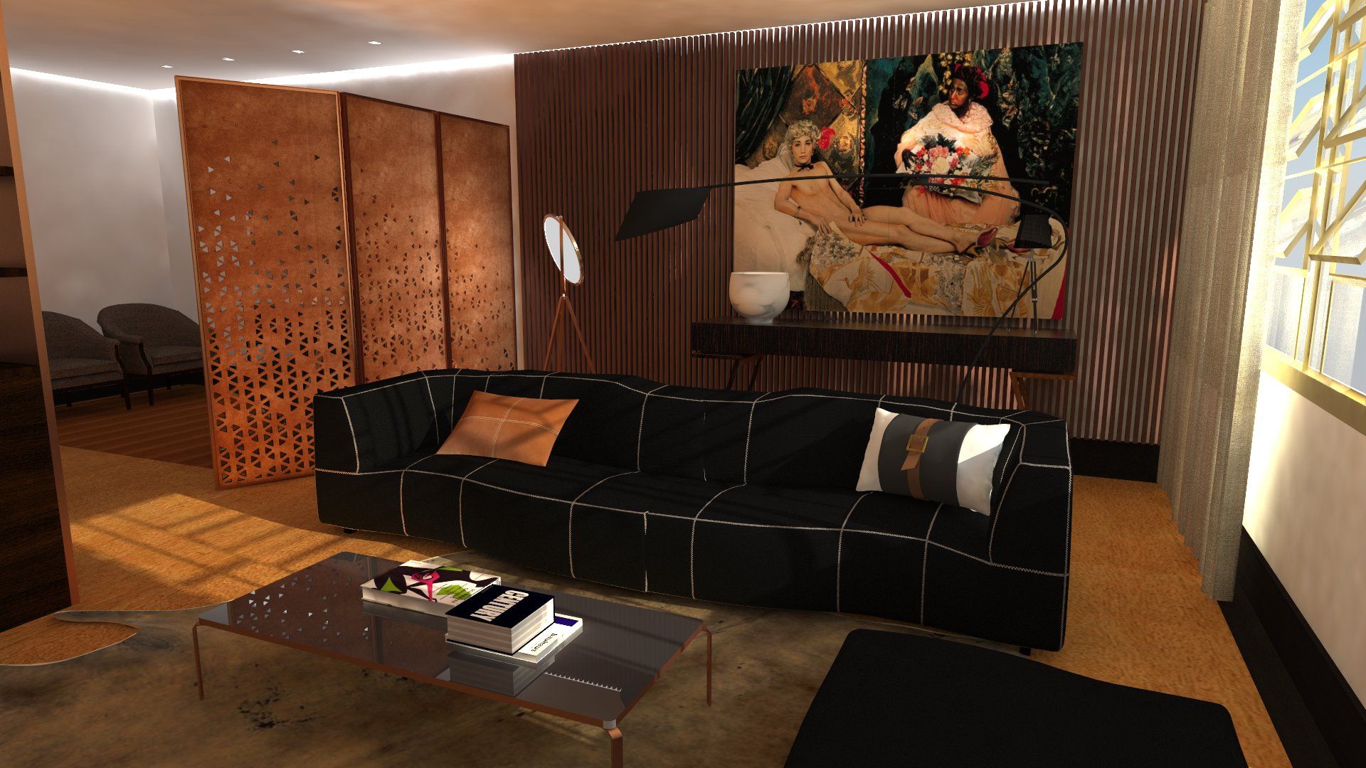 Residence| interior design living room by Paula Gouveia Phòng khách phong cách chiết trung