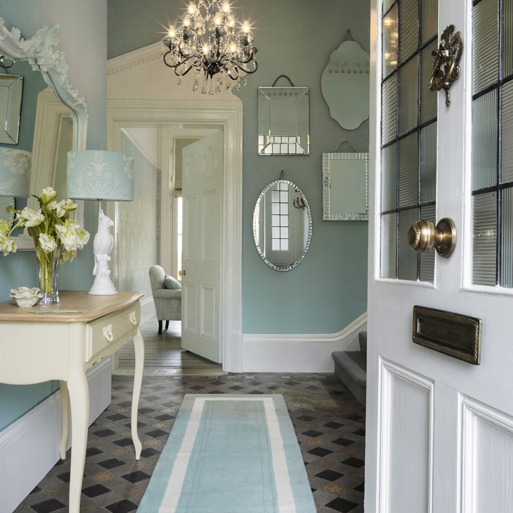 Josette Duck Egg - Primavera Verano 2016, Laura Ashley Decoración Laura Ashley Decoración Classic style corridor, hallway and stairs