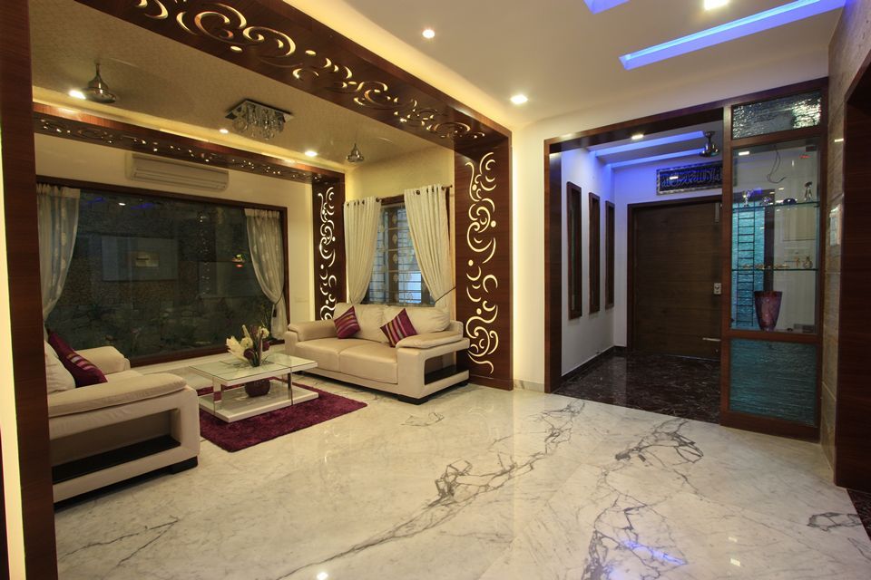 Ethnic Inspiration House, Ansari Architects Ansari Architects Salones de estilo moderno
