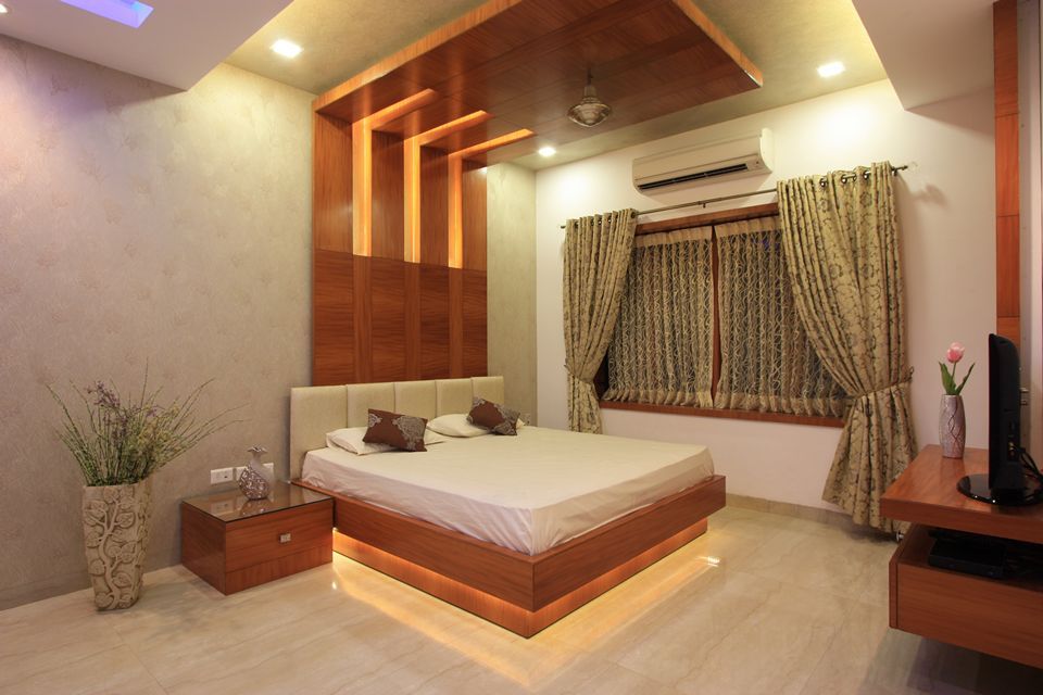 Bedroom Ansari Architects Modern style bedroom Furniture,Building,Comfort,Plant,Wood,Flowerpot,Bed frame,House,Interior design,Decoration