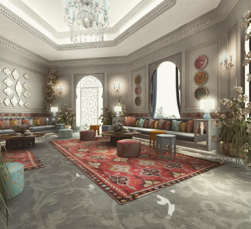 Interior Design & Architecture by IONS DESIGN Dubai,UAE, IONS DESIGN IONS DESIGN Mediterrane Wohnzimmer