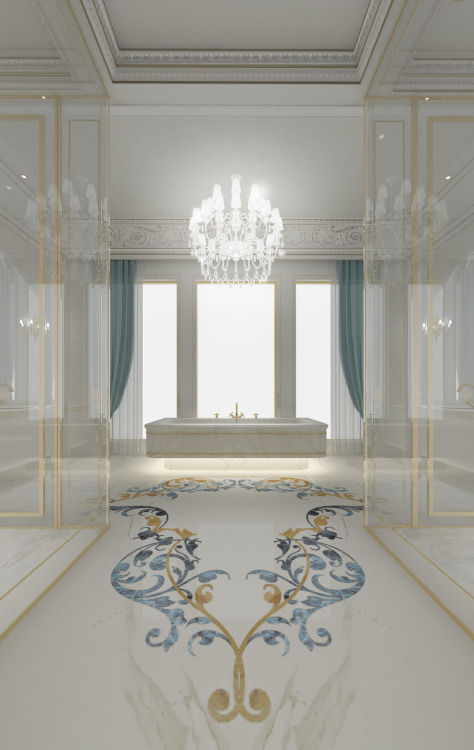 Interior Design & Architecture by IONS DESIGN Dubai,UAE, IONS DESIGN IONS DESIGN Classic style bathroom