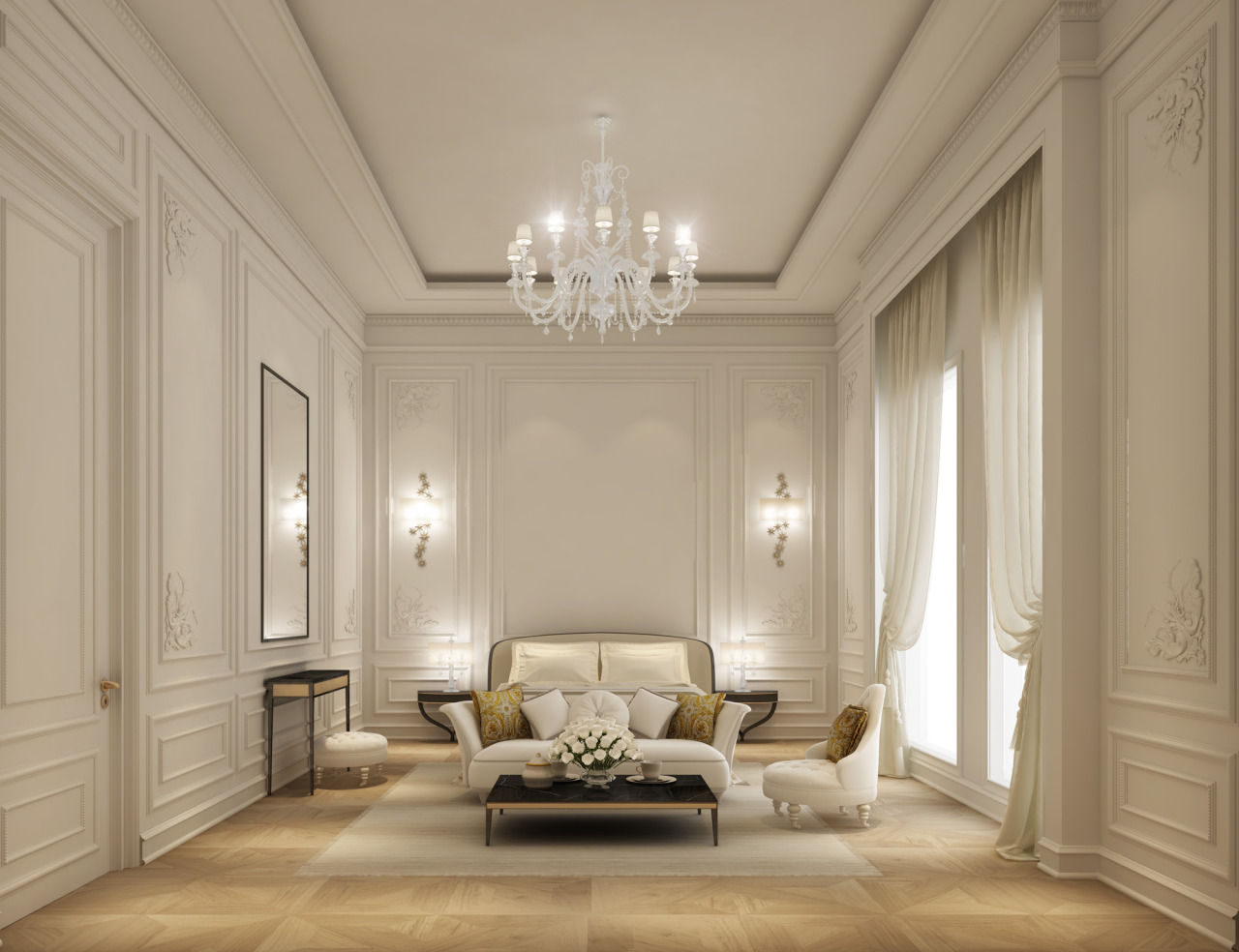 Interior Design & Architecture by IONS DESIGN Dubai,UAE, IONS DESIGN IONS DESIGN Chambre classique