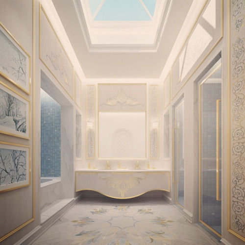 Interior Design & Architecture by IONS DESIGN Dubai,UAE, IONS DESIGN IONS DESIGN Classic style bathroom