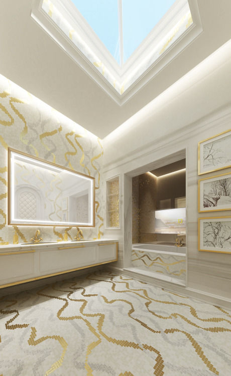 Interior Design & Architecture by IONS DESIGN Dubai,UAE, IONS DESIGN IONS DESIGN Kamar Mandi Klasik