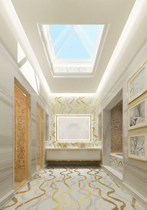 Interior Design & Architecture by IONS DESIGN Dubai,UAE, IONS DESIGN IONS DESIGN Bagno in stile classico