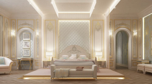 Interior Design & Architecture by IONS DESIGN Dubai,UAE, IONS DESIGN IONS DESIGN Kamar Tidur Klasik