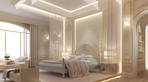 Interior Design & Architecture by IONS DESIGN Dubai,UAE, IONS DESIGN IONS DESIGN Klasik Yatak Odası