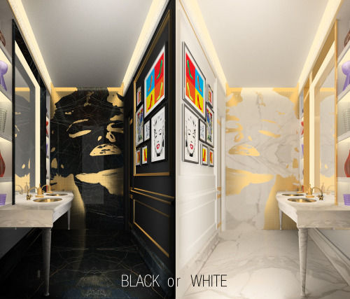 Interior Design & Architecture by IONS DESIGN Dubai,UAE, IONS DESIGN IONS DESIGN Modern Banyo