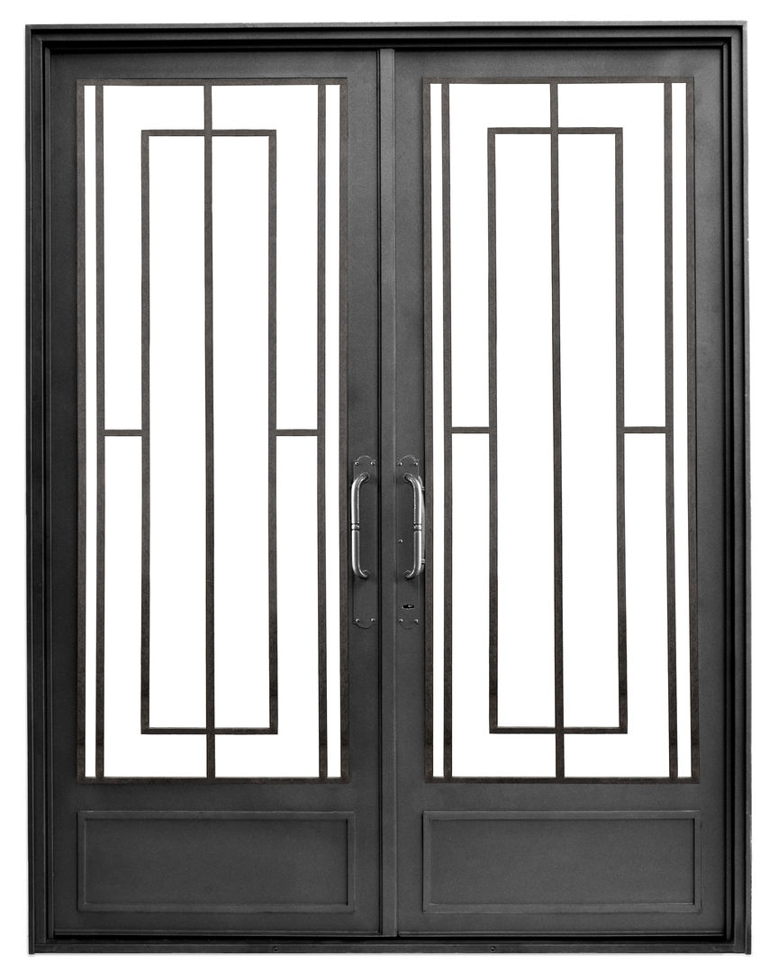 PUERTAS DE ENTRADA MODERNAS, DEL HIERRO DESIGN DEL HIERRO DESIGN 모던스타일 주택 철 / 철강