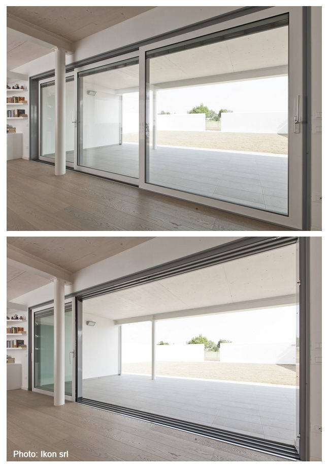 Interni Casa P+F, Margherita Mattiussi architetto Margherita Mattiussi architetto Modern Windows and Doors Aluminium/Zinc Windows