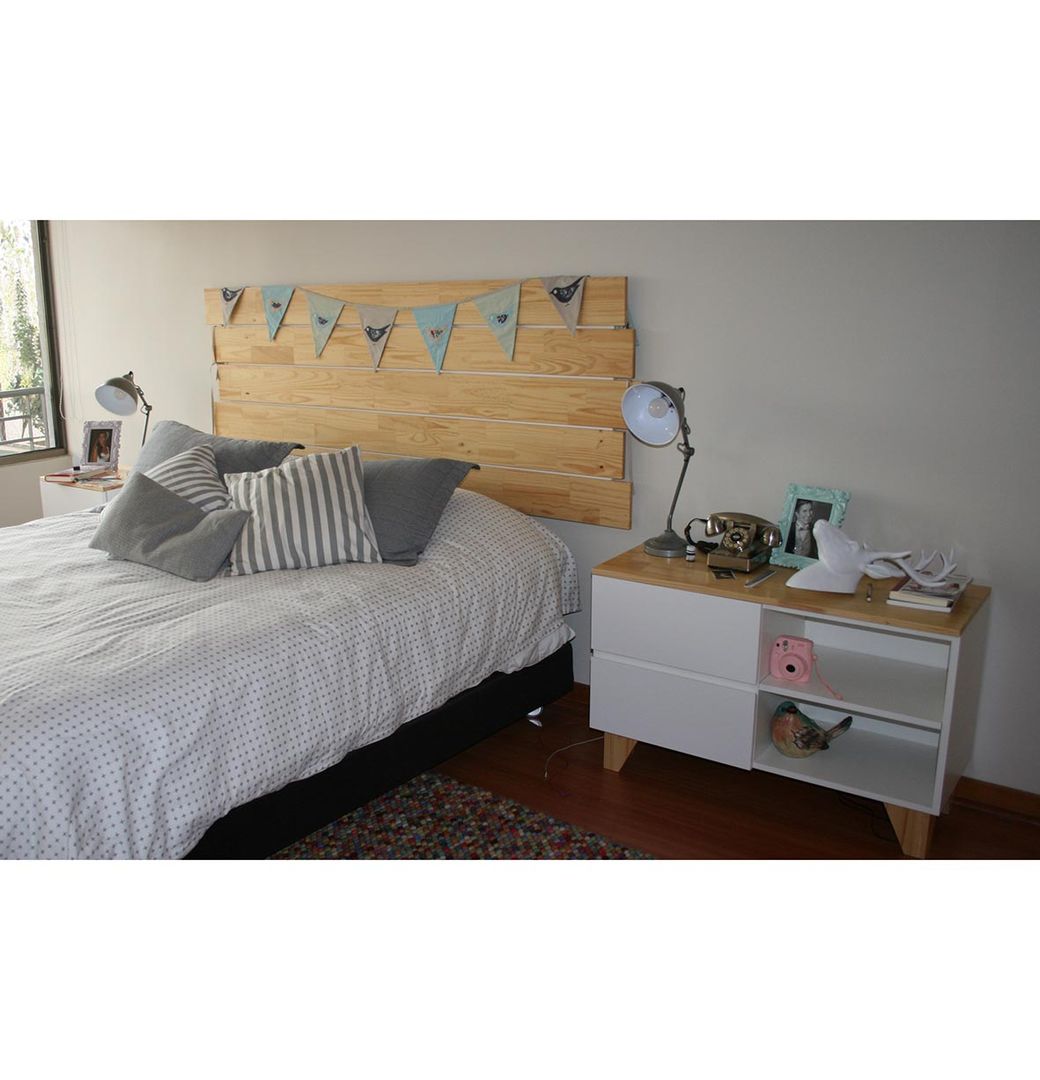 DORMITORIOS, Doll diseño Doll diseño Scandinavian style bedroom Wood Wood effect Beds & headboards