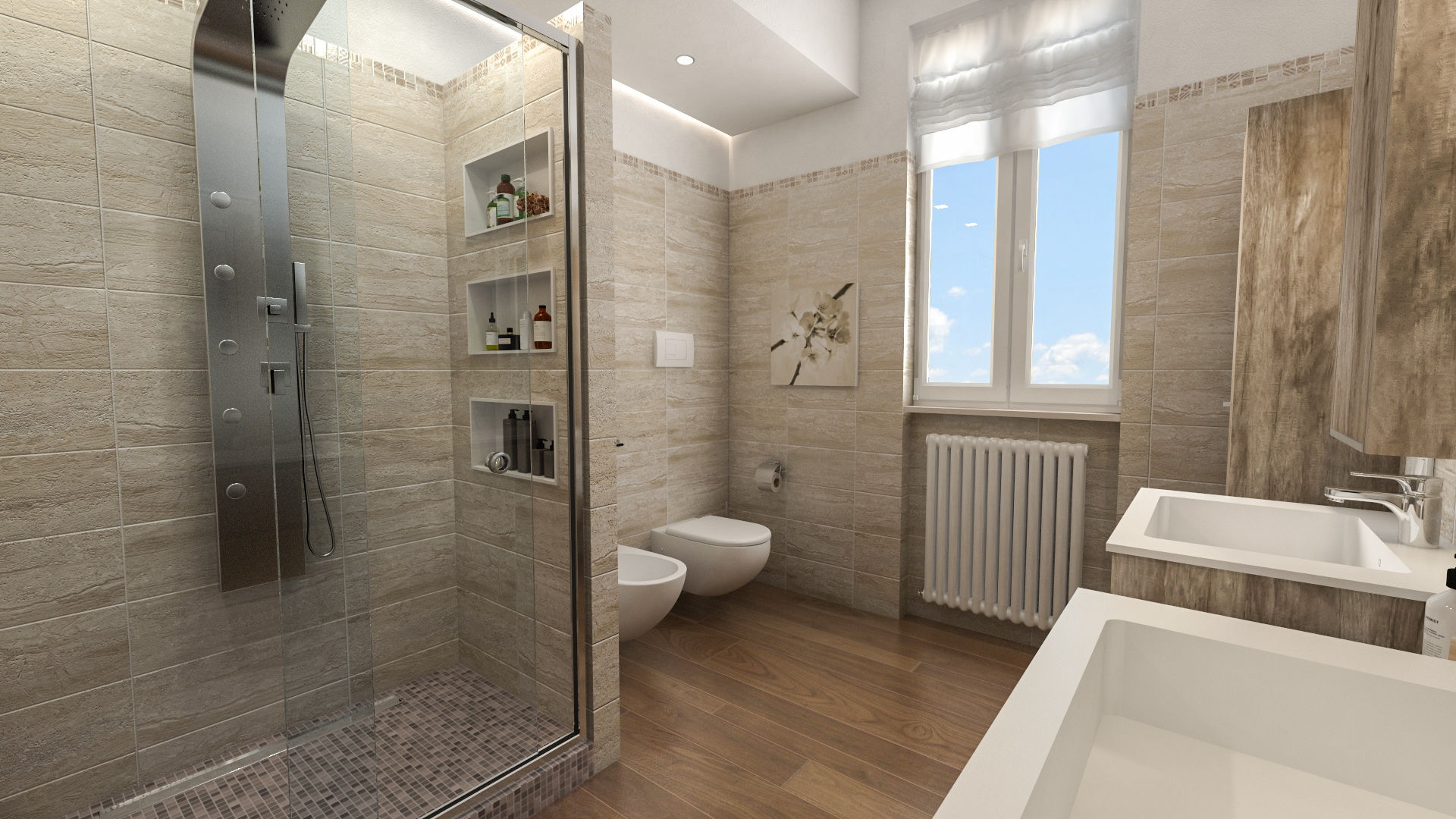 Progetti di Ristrutturazione di Bagni Privati, studiosagitair studiosagitair Modern Bathroom