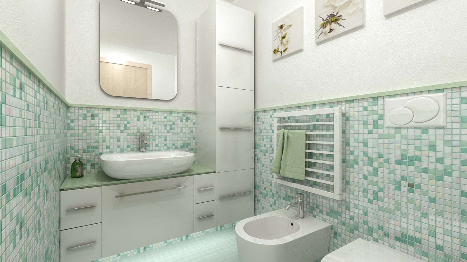 Progetti di Ristrutturazione di Bagni Privati, studiosagitair studiosagitair Kamar Mandi Modern